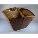 Vintage Chinese wooden rice basket