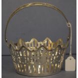Vintage Austrian silver hand pierced basket