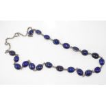 Delicate lapis lazuli necklace