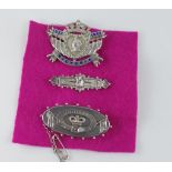 Three various Victorian silver brooches