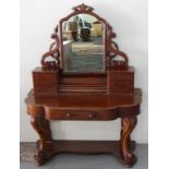 Victorian mirrored dressing table