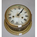 Vintage Simpson Lawrence brass cased ship's clock