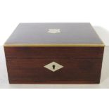 Good small antique rosewood jewellery box