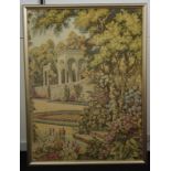 Large framed wall tapestry