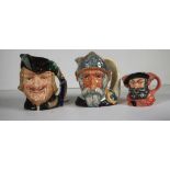 Three various Royal Doulton character jugs