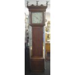 George III oak long case grandfather clock