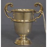 George V sterling silver small two handle cup