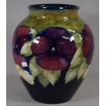 Large William Moorcroft "pansy" vase