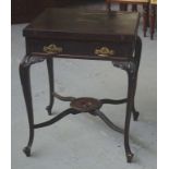 Edwardian mahogany envelope card table