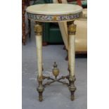 Antique European onyx table