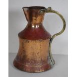 Rustic beaten copper jug