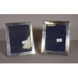 Two sterling silver photo frames