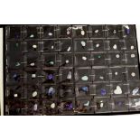 Sheet of 48 various unset opals