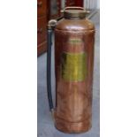 Wormold Brothers copper & brass fire extinguisher