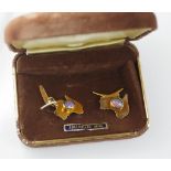 Vintage gold cufflinks in Australia shape