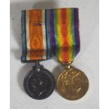 Two WWI miniature medals