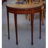 Sheraton revival satinwood card table