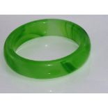 Green agate bangle