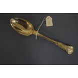 Edwardian sterling silver soup spoon