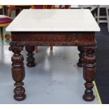 Tudor style oak table