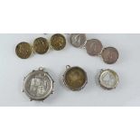 Various Victorian coin jewellery