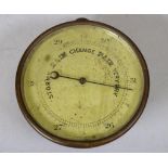 Vintage English Short and Mason brass barometer