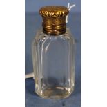 Antique gilt & crystal perfume bottle