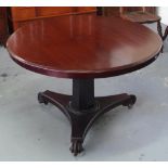 Mid Victorian, circular pedestal table