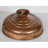 19th century English copper bed warmer