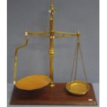 Victorian apothecary's balance scales