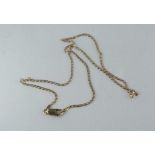 A 9ct gold fancy link chain