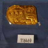 Adelaide assay office gold ingot replica