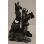 Cast iron kangaroo form door stop