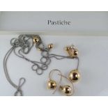 Pastiche rose gold plated fashion set