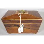 Regency sarcophagus caddy in Brazilian rosewood