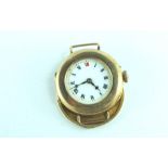 Rose gold ladies fob watch converted to wristwatch