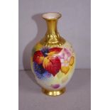 Royal Worcester handpainted vase