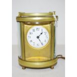 Vintage art deco brass case carriage clock