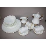 Fourteen piece Royal Albert 'Val d'or' coffee set