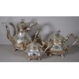 Victorian silver plated tea & coffee service
