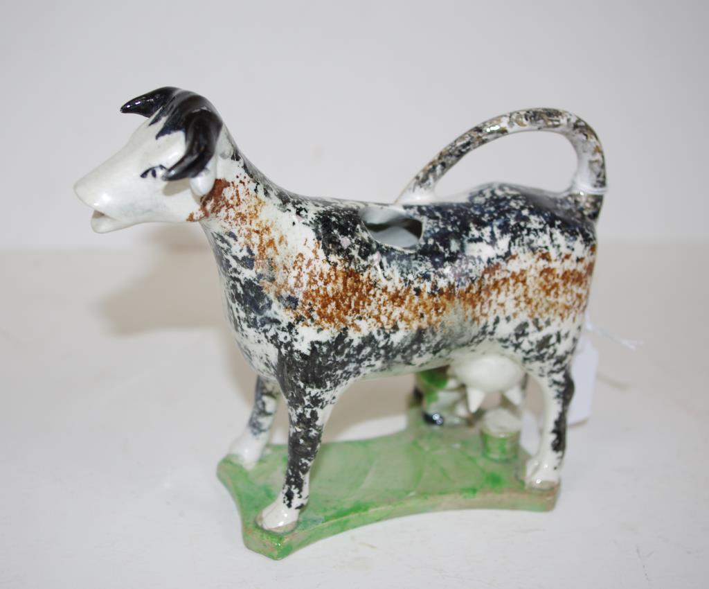 Georgian ceramic cow creamer jug