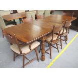 Dutch oak dining suite