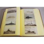 One album: Antique shipping postcards