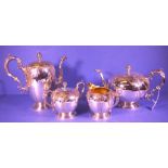 Antique four piece Canadian silver coffee set