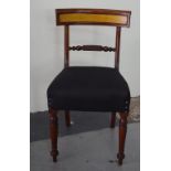 Regency mahogany bar back chair