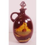 Royal Doulton Kingsware Dewars whiskey decanter