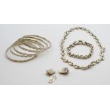 Silver jewellery collection