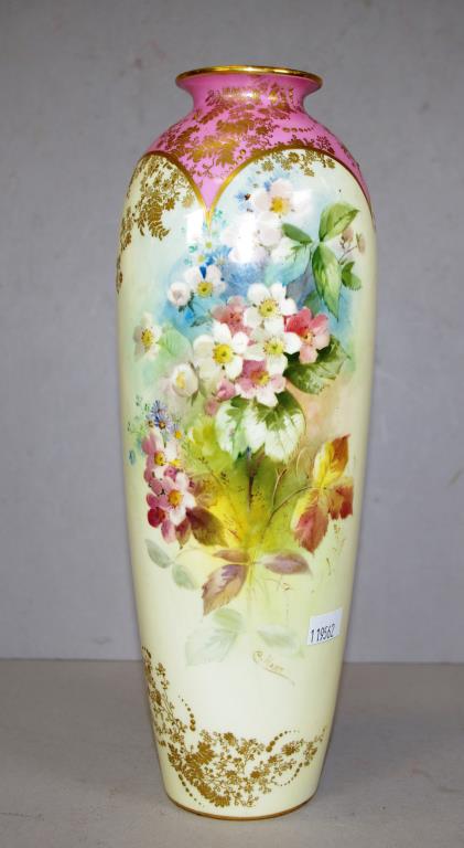 Doulton Burslem signed Charles Hart vase