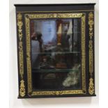 Victorian French ebonised wall display case