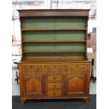 George III English oak dresser